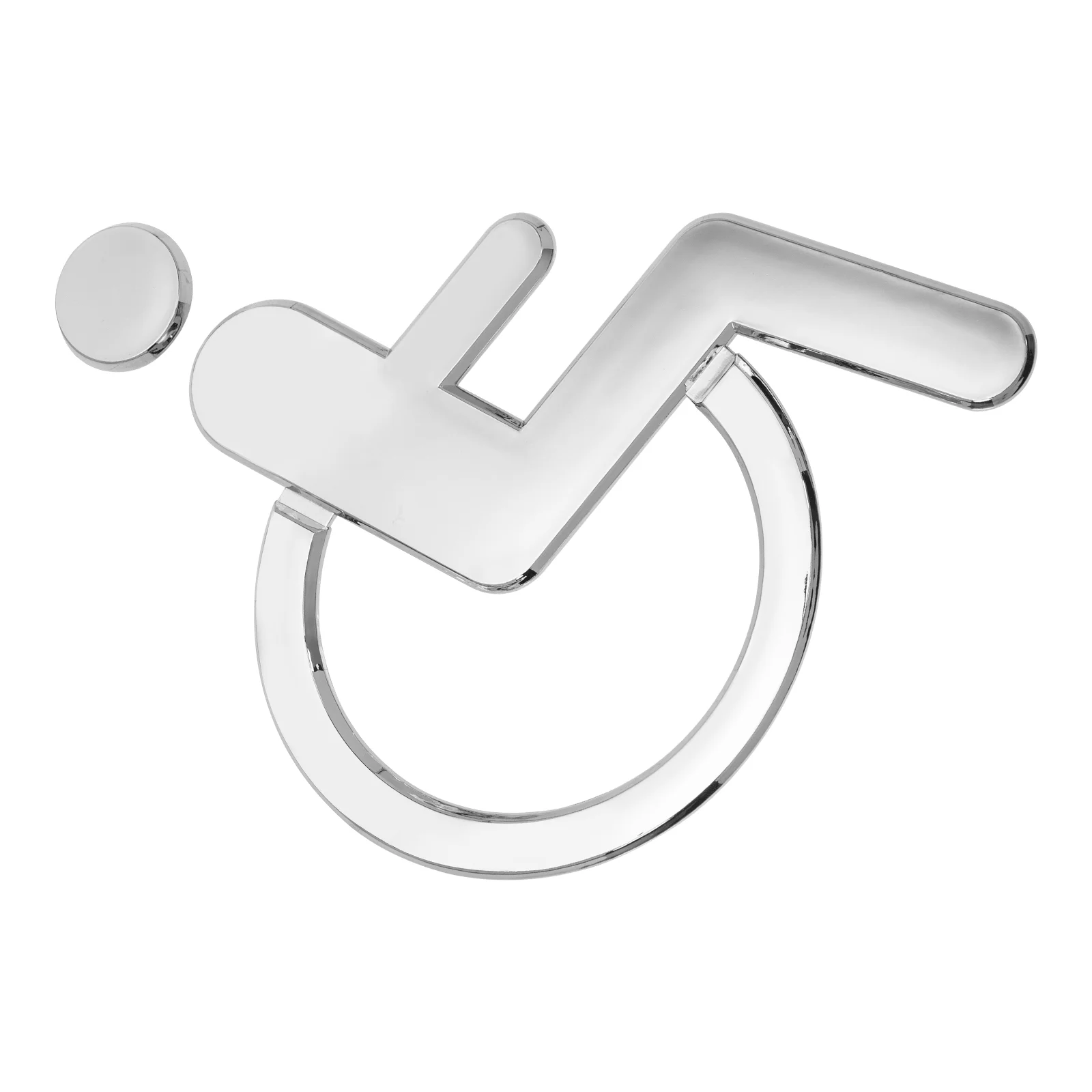 

Black Applique Disabled Sign Restroom Wheelchair Toilet Door Sticker Simple Men Women