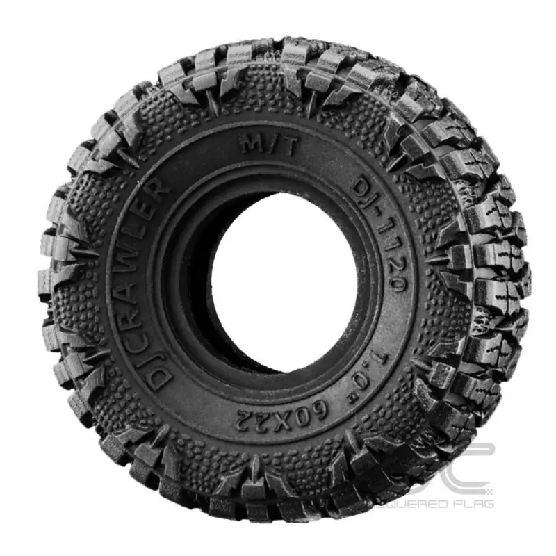 

For Axial Scx24 Deadbolt Axi00001 Axi00006 Gladiator 1/18 1 Inch Mt Tires+sponge Butyl Rubber 1/24 Rc Crawler Truck Car Parts