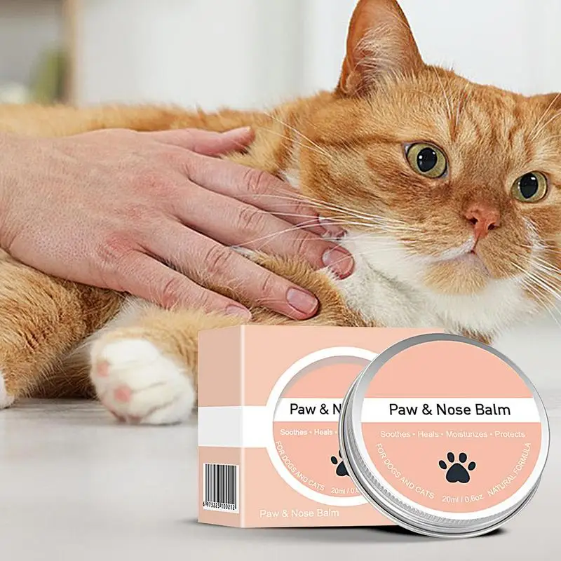 Увлажняющий крем для лап собак 20 мл натуральный бальзам ног кошачьего носа