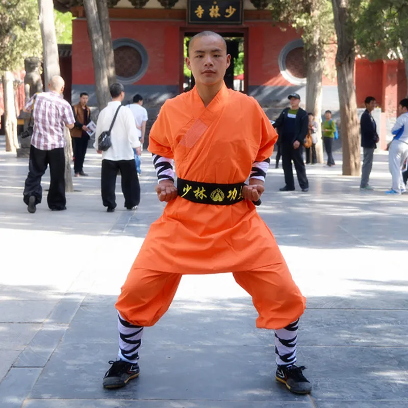 Популярная серая хлопковая форма шаолина USHINE для детей и взрослых буддистские