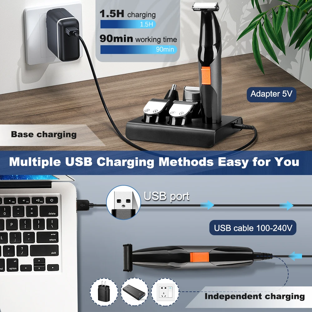 5 в 1 бритва для бороды и волос |