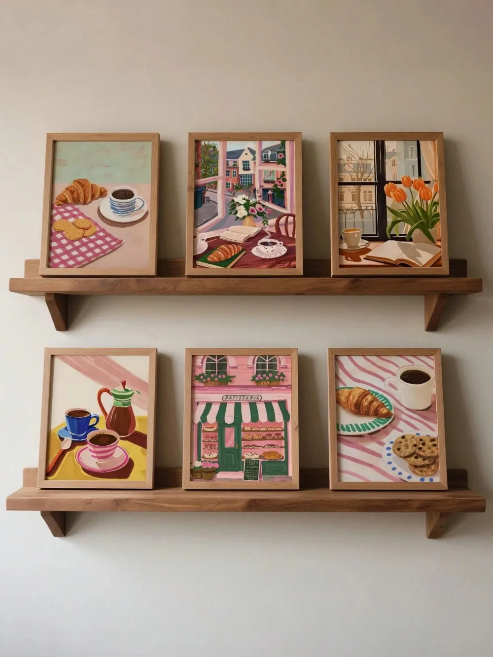 

Набор из 6 картин на холсте с кофейной тематикой