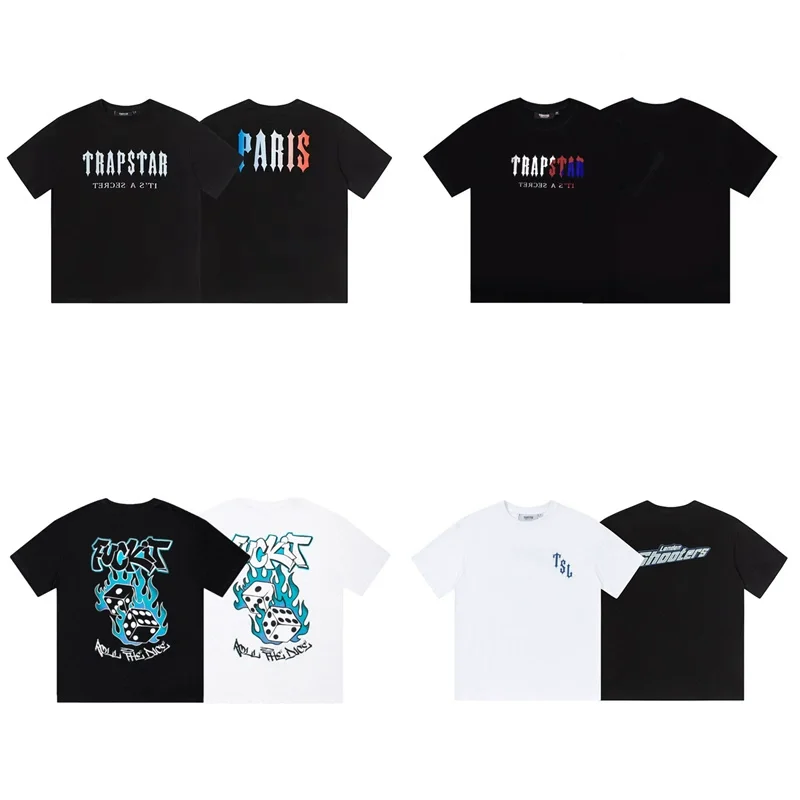 

2023ss Trapstar series T-shirt printed fashion brand short sleeved loose fitting round neck men's and women's top