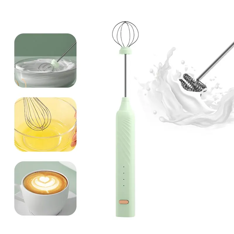

1 PCS Portable Egg Beater USB Electric Handheld Rotary Egg Whisk Coffee Frothing Wand Cappuccino Frother Mixer Kitchen Tools