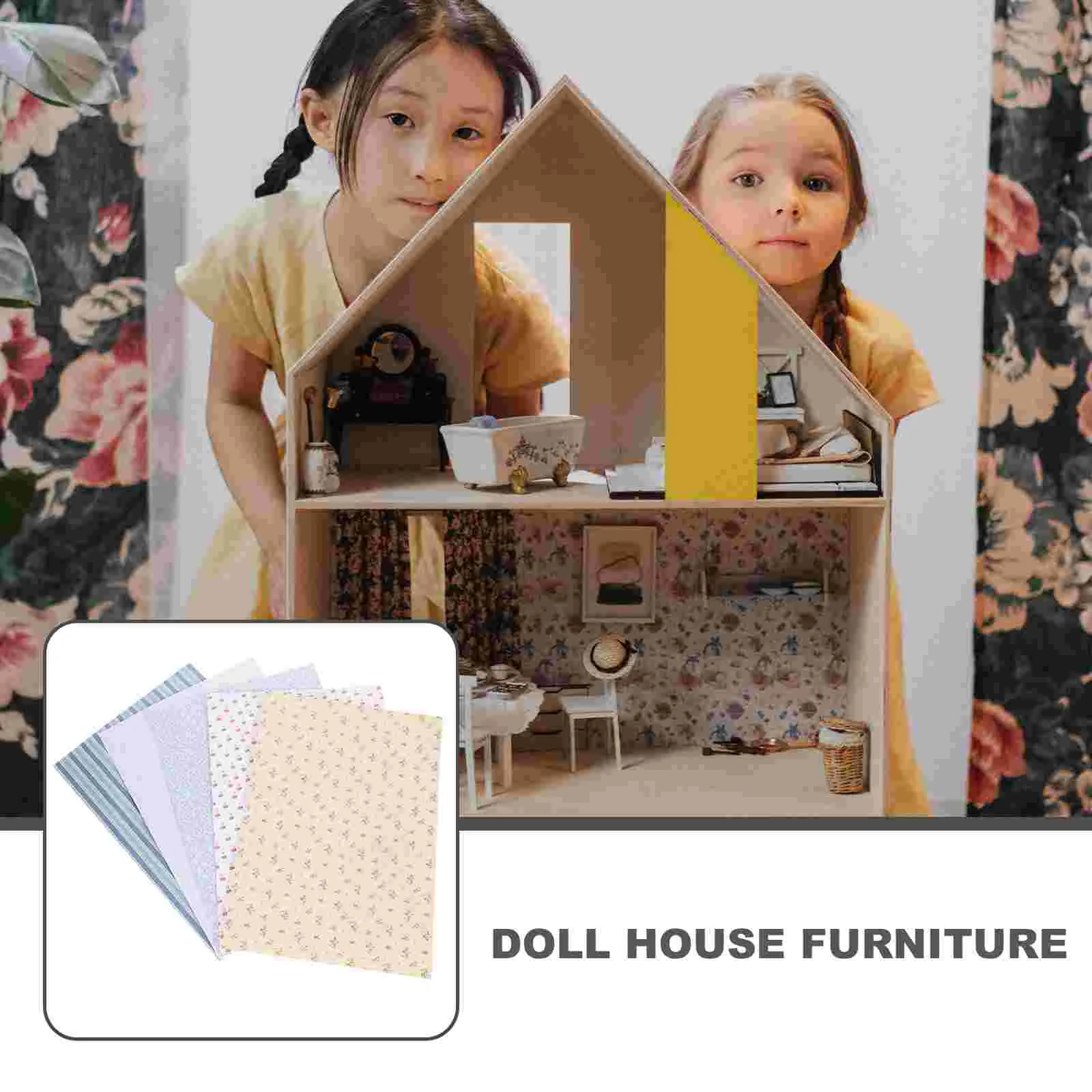 5 листов мини-шпалери для дома наклейки клейкие обои аксессуары