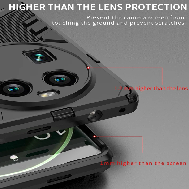 Противоударная броня для OPPO Find X6 Pro X 6 X6Pro бампер-держатель защитный задний Чехол