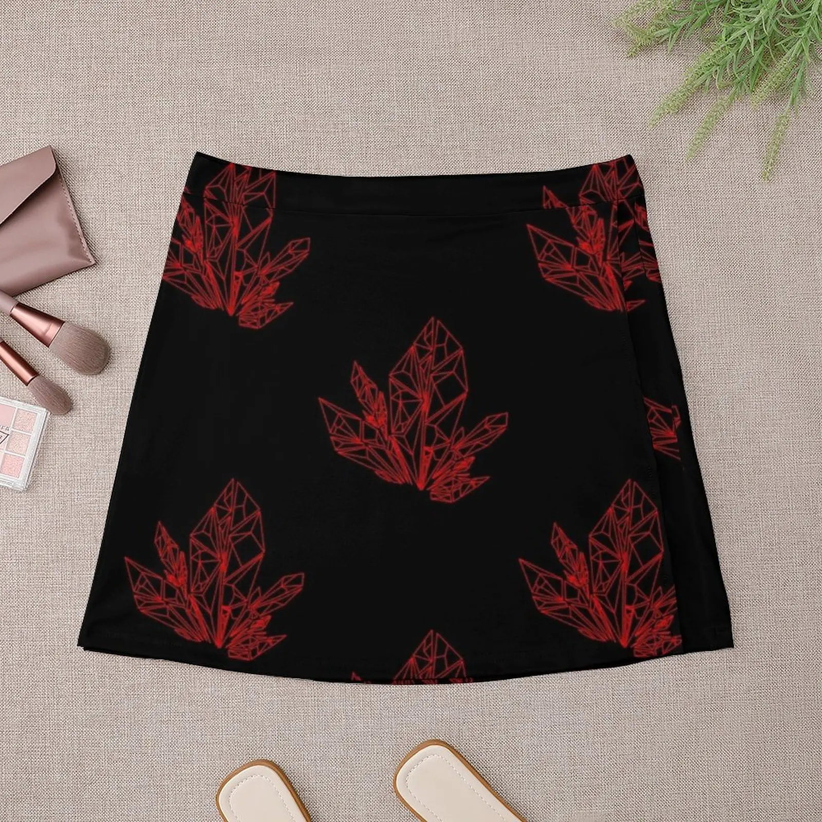 Красная мини-юбка лириума v1 женские юбки Летняя женская одежда корейская мода