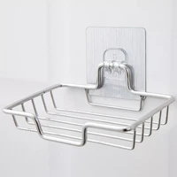 newest soap rack wall mounted soap holder stainless steel soap sponge dish soap dishes self adhesive bathroom accessories