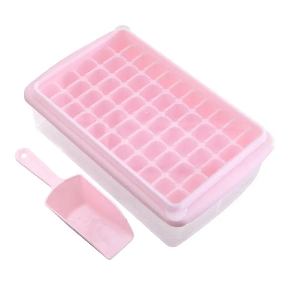 

Ice Cube Mold Tear Resistant Lightweight No Odor Super Soft Scoop Included Ice Tray Ice Sphere Mold Household Supplies