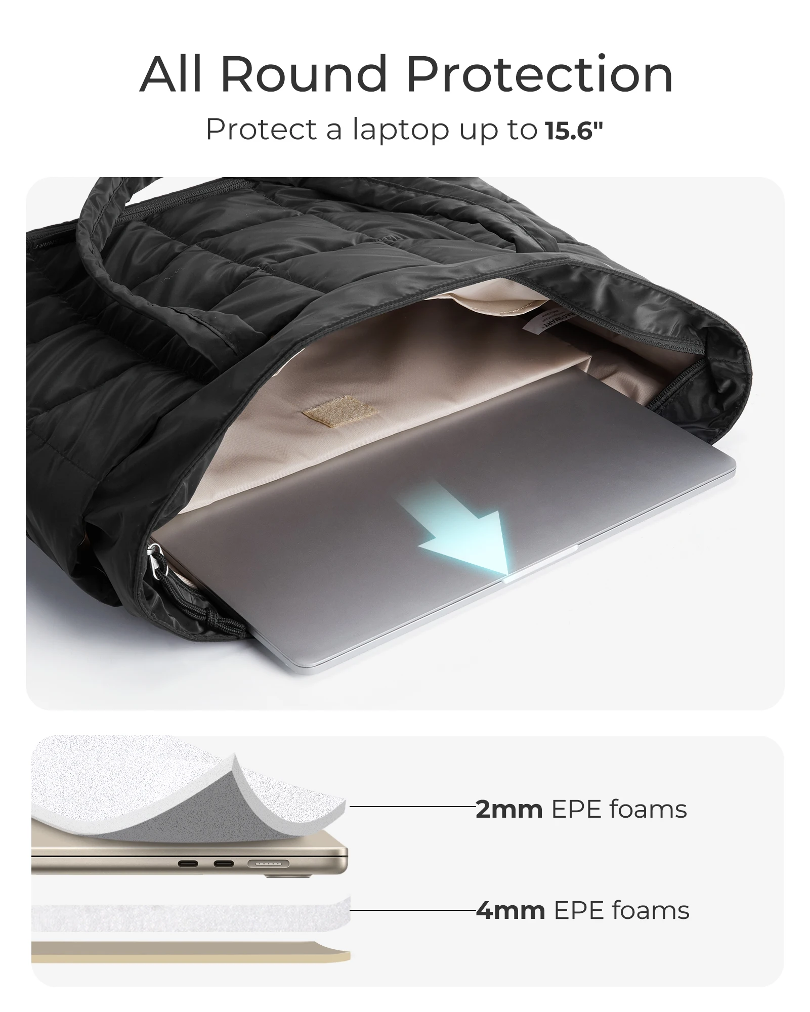 Фото BAGSMART дорожная большая сумка женская расширяемая сумка для ручной клади на молнии водостойкая стеганая сумка для выходных для работы медсестры №5
