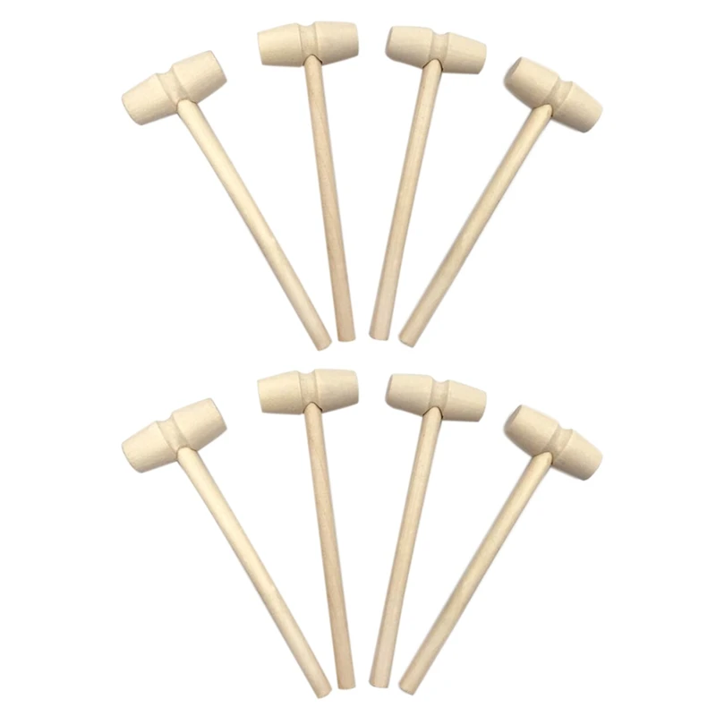 

HOT-100 Pieces Small Wood Hammer Wooden Mallet Hammer For DIY Woodworking Household Multi Hand Tool
