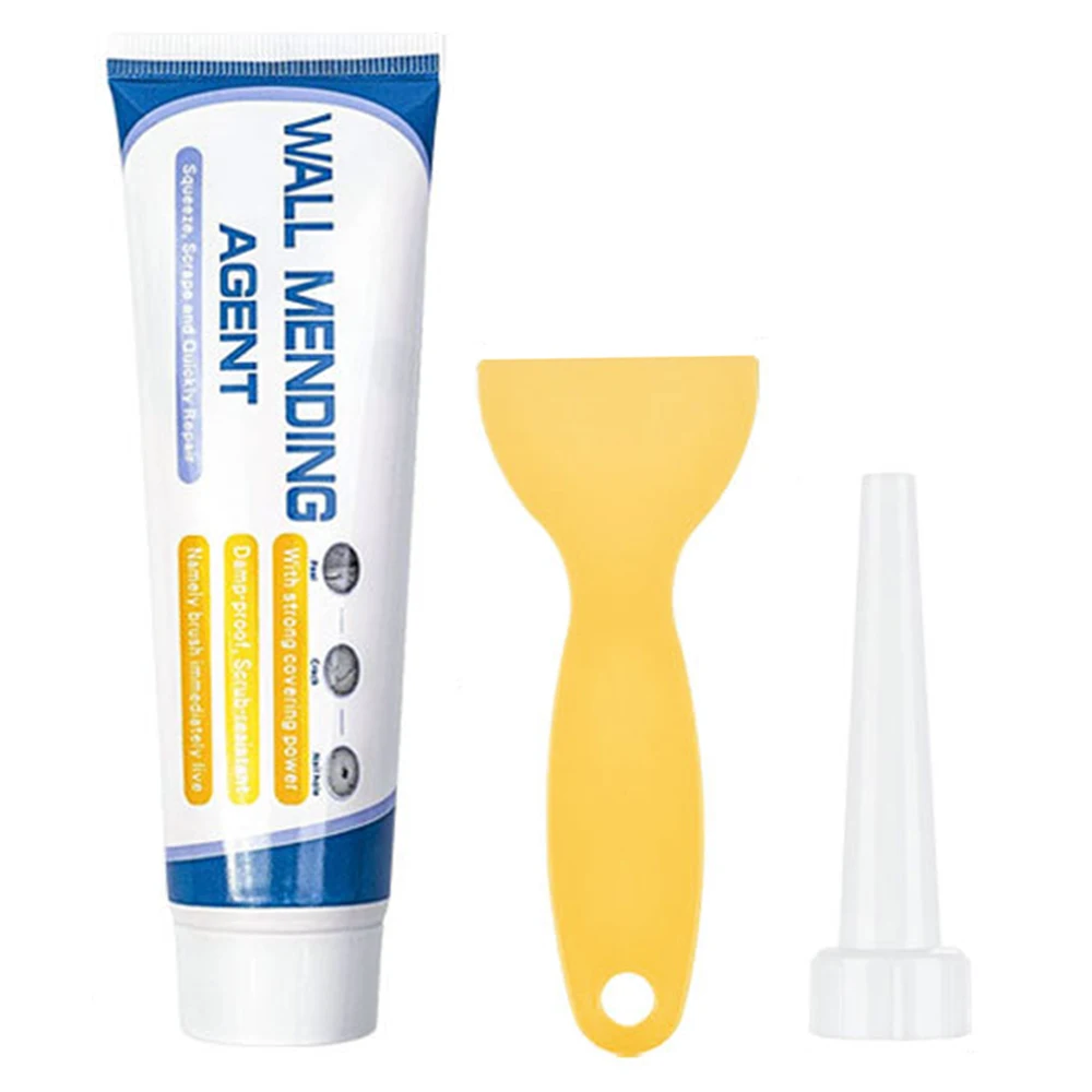 

100g Ремонтные материалы для стен Встраиваемые средства Ремонт стен Ремонтная паста для стен со скребками Водонепроницаемые, белые стены Ремонтная паста Быстрая сушка