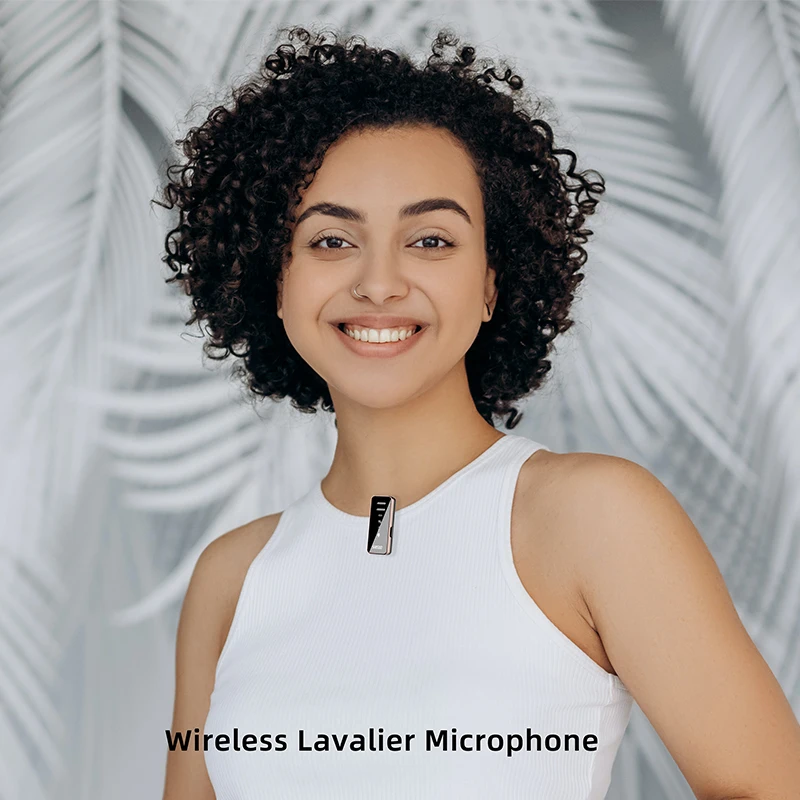 Беспроводной петличный микрофон для iPhone/Android/ноутбука/GoPro беспроводной Plug-Play