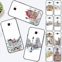 travelling world travel street painting phone case for samsung j 2 3 4 5 6 7 8 prime plus 2018 2017 2016 core