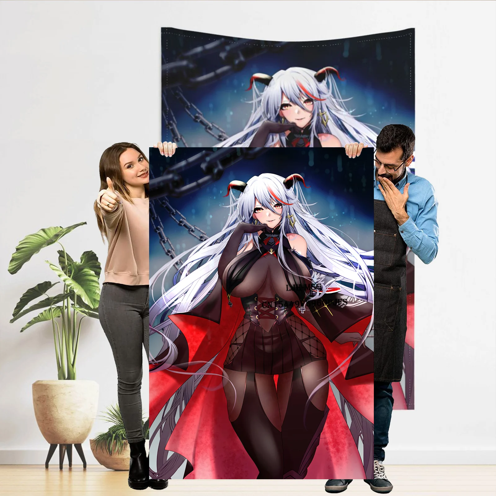 

Hentai Anime Tapestry Huge Breat Belle Poster Tapestries Azur Lane Wall Hanging Sexy Adult Tapestries H Doujinshi Merch Stuff