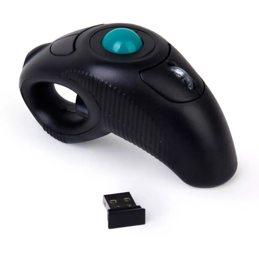 

2022 Digital 2.4GHz Wireless Trackball Mouse Ergonomic Design Finger Using Track Ball Mouse Handheld Optical Mice for Android