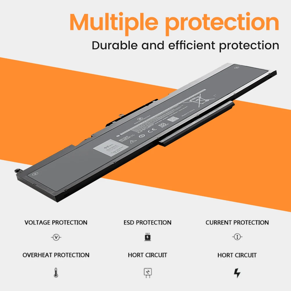 Аккумулятор VG93N для ноутбука DELL Precision 15 3520 3530 M3520 M3530 Latitude 5480 5490 5580 5491 5591 5495 Series 11 4 V