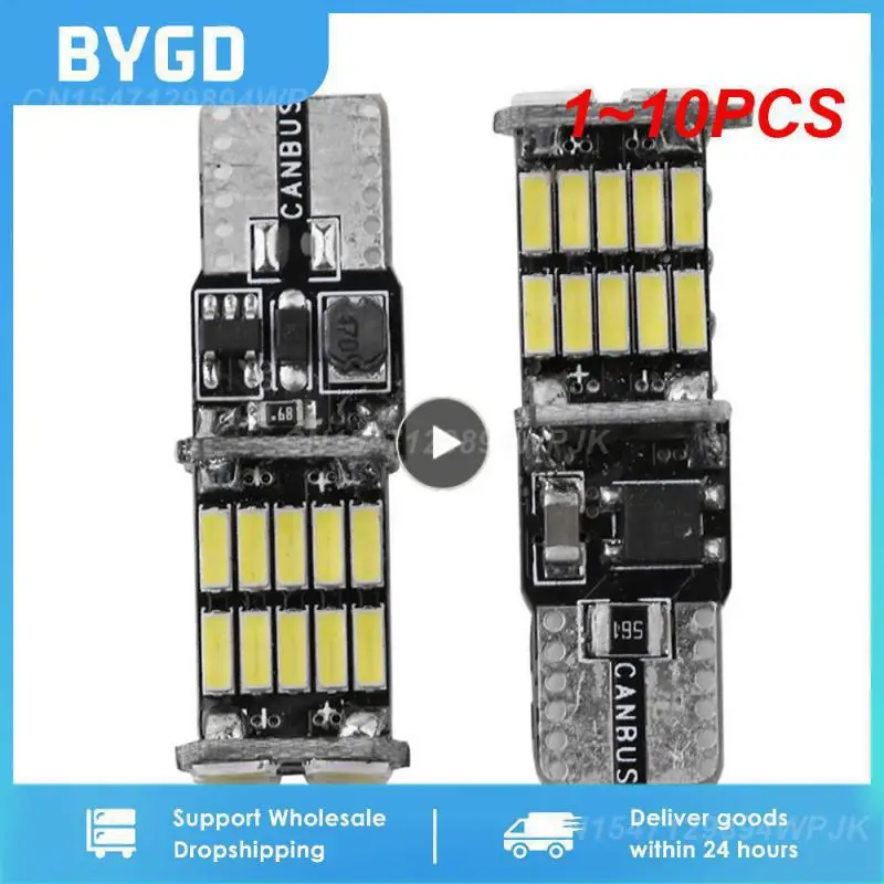 

1 ~ 10 шт. W5w Canbus интерьерная лампа для автомобиля 4014 26SMD приборная лампа лампочка купол лампочка для декодирования стыка 12 в 7000K габаритная лампа