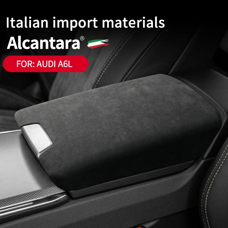 

Для Audi A6 C8 2019-2022 Автомобильная Центральная консоль подлокотник коробка для хранения защита ABS наклейка крышка авто аксессуары для интерьера