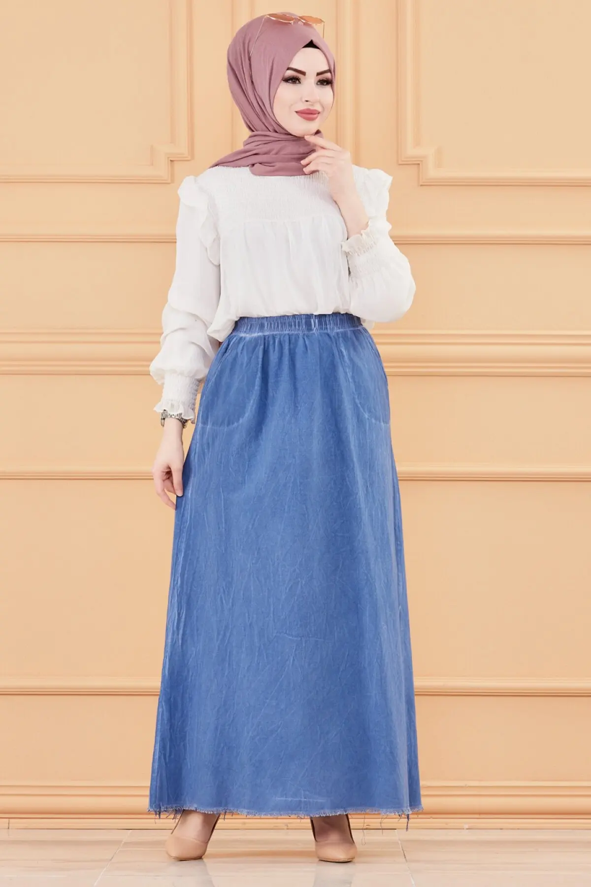 TUGBA Muslim Skirt muslim dress code 2021 turkish gown hijab summer