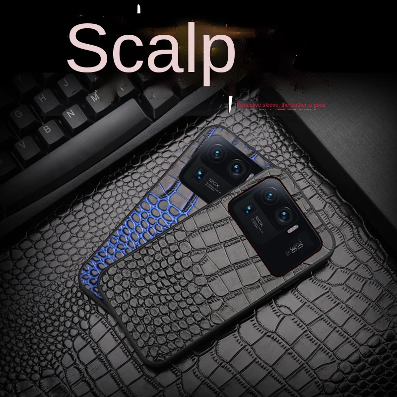 

For xiaomi 11t 11ultra Mi 11pro10T lite caseLeather phone case cowhide crocodile martphone case for poco f3 Mi Max4 Case