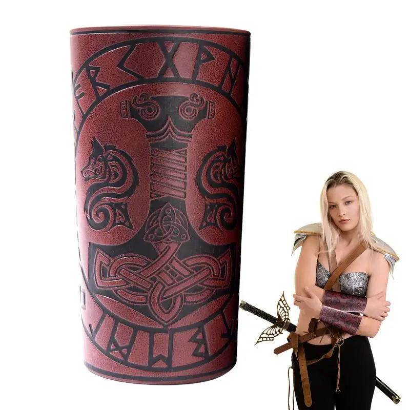 

Faux Leather Arm Guard Cosplay Arm Guard 1PC Punk Arm Guards For Outdoor Cycling Protective Gear Steampunk Vintage Wristband