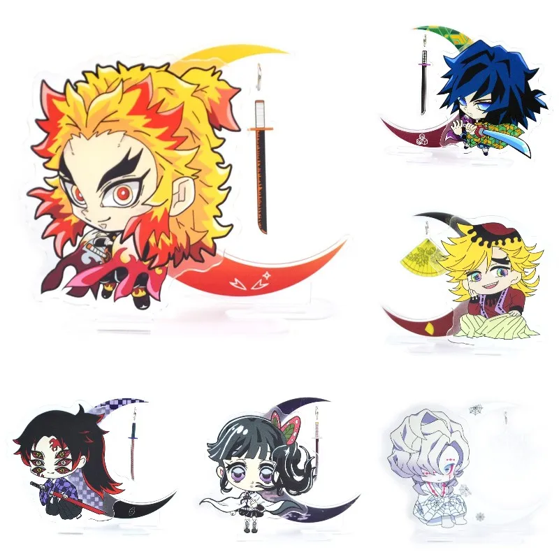 

Popular Anime Demon Slayer Kimetsu No Yaiba Tomioka Giyuu Cosplay Acrylic Stand Figure Rengoku Nezuko Model Desk Decor Fans Gift