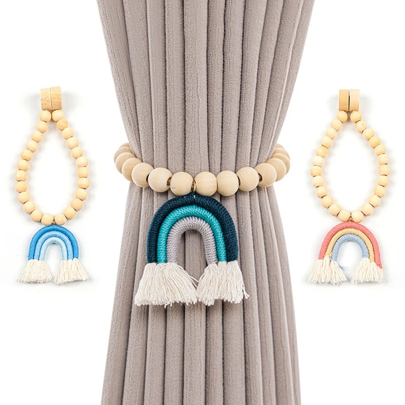 Искусственные карнизы с кисточками деревянный держатель в пасторальном стиле