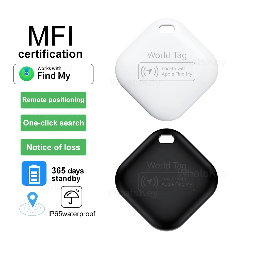 Мини-трекер с Apple Find My GPS-отслеживанием Bluetooth-устройства Smart iTag Child Finder Pet Car Lost Tracker