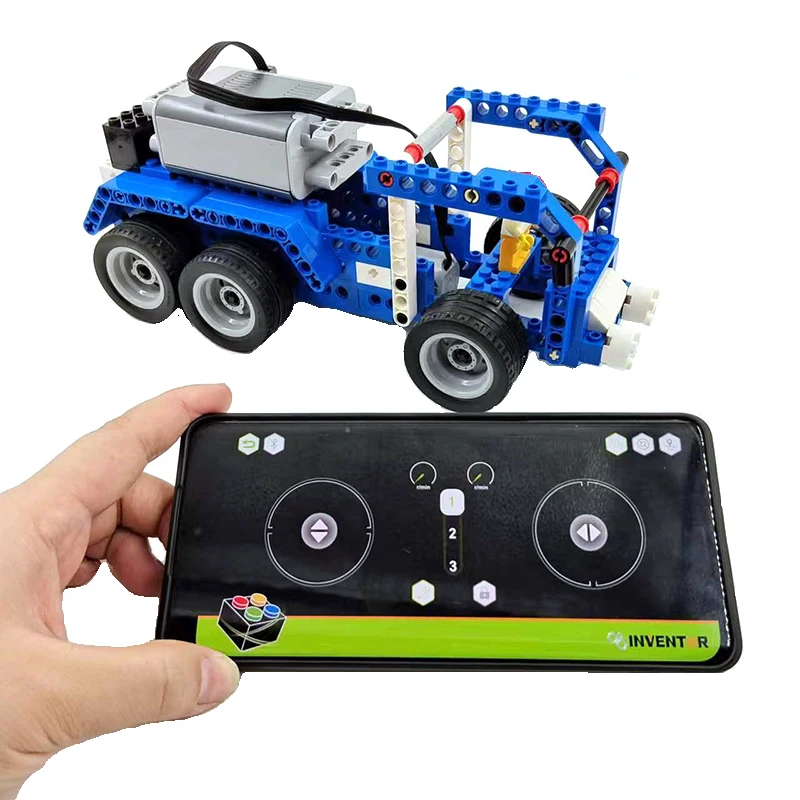 

Техническое дистанционное управление APP программа двигатель военные грузовики робот строительный блок совместимый с lego 9686 Wedo Образование Дети Moc Кирпичи Игрушки
