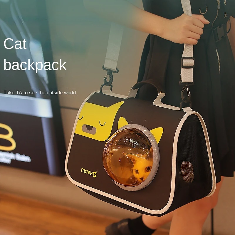 

Cat Backpack Portable Clear Shoulder Space Capsule Small Animal Carrying Cage Pet Supplies