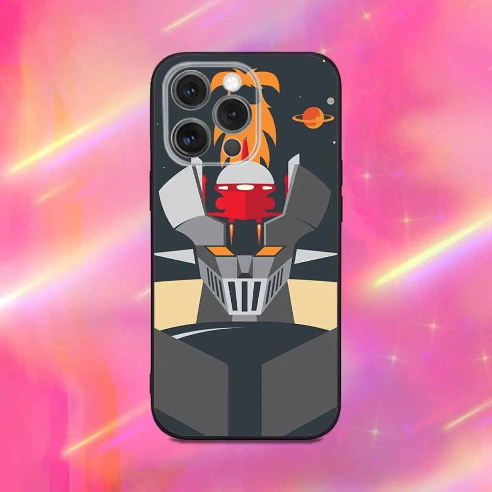 Чехол для телефона M-Mazinkaiser iPhone 16 15 14 13 12 11 Pro Max Plus X XS XR SE 8 7 Mini мягкий силиконовый