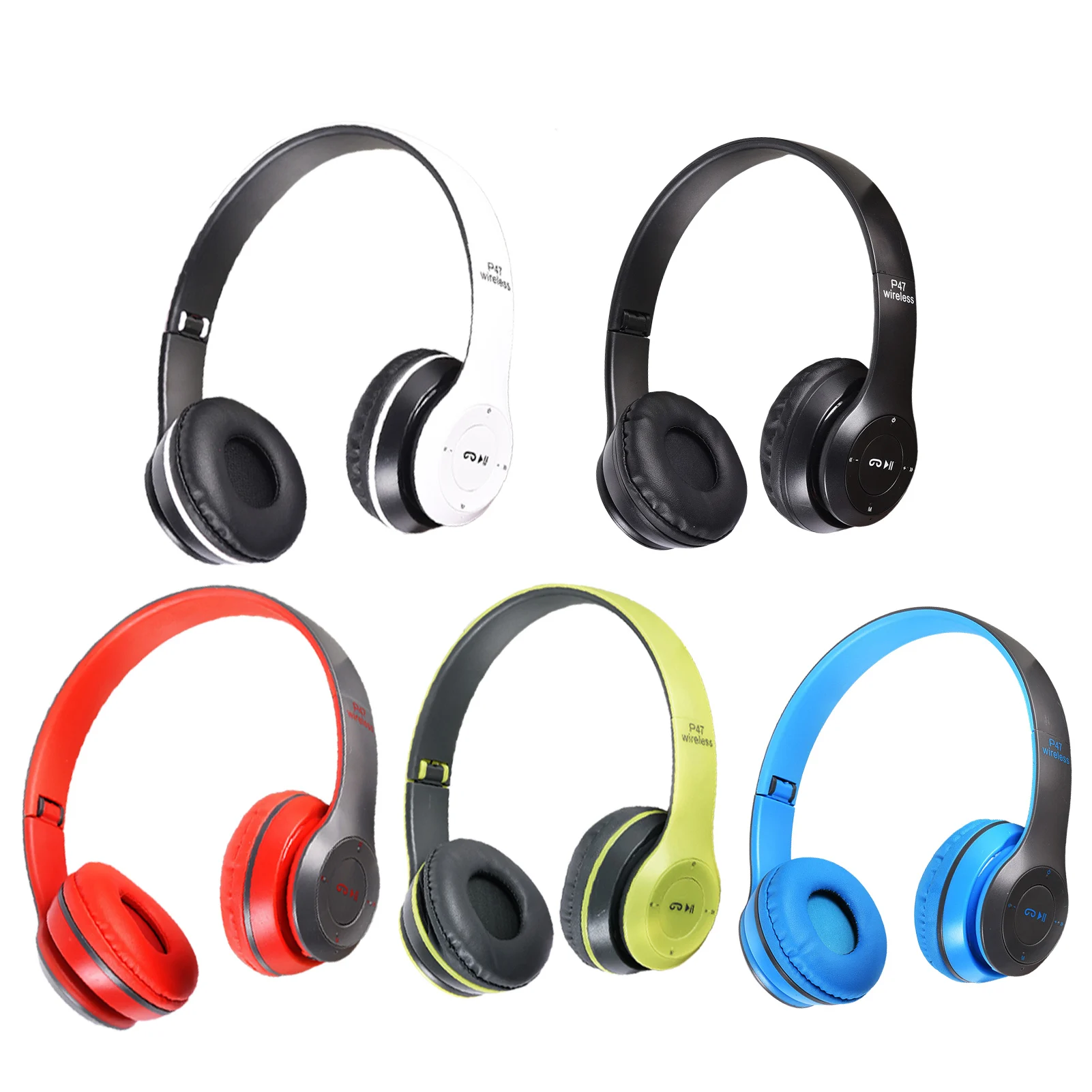 

NEW Foldable BT 5.0 Headphone Wireless Headsets audio aux wired for Phone pc Gaming Earphone kids children