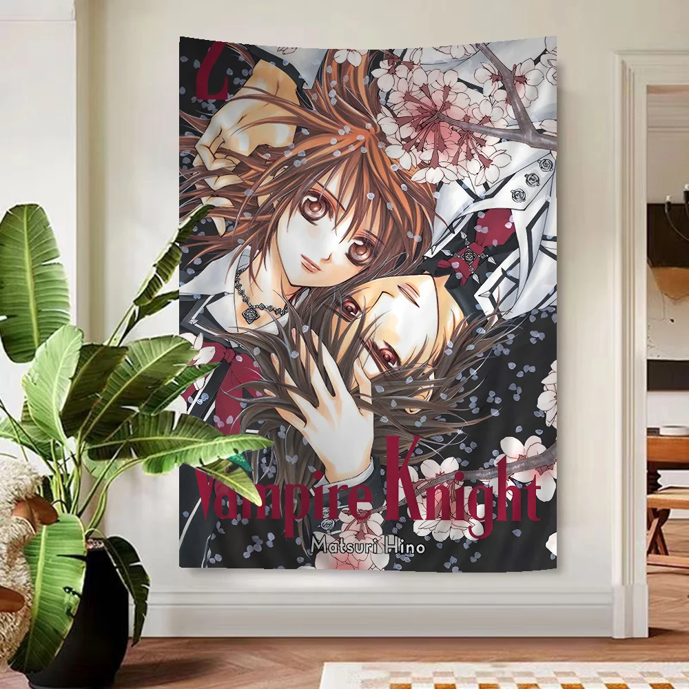 Vampire Knight Hanging Bohemian Tapestry Japanese Wall Anime Kawaii Room Decor