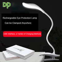 dp led 6014 touch usb charge dual purpose eye protection table lamp student learning reading work clip light bedroom