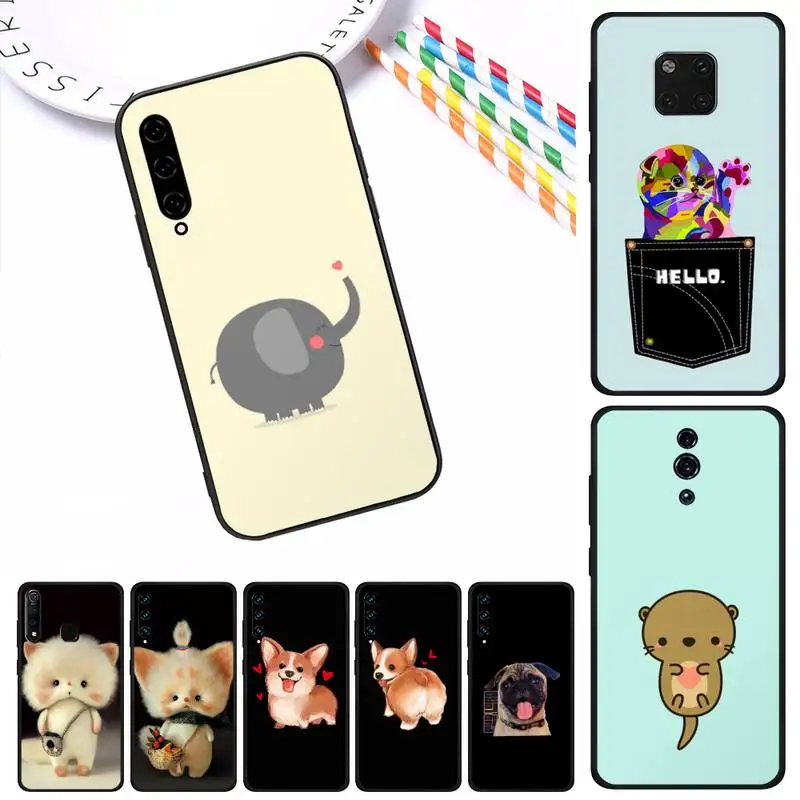 Милый чехол для телефона Corgi с изображением милого мопса лорд собаки животного