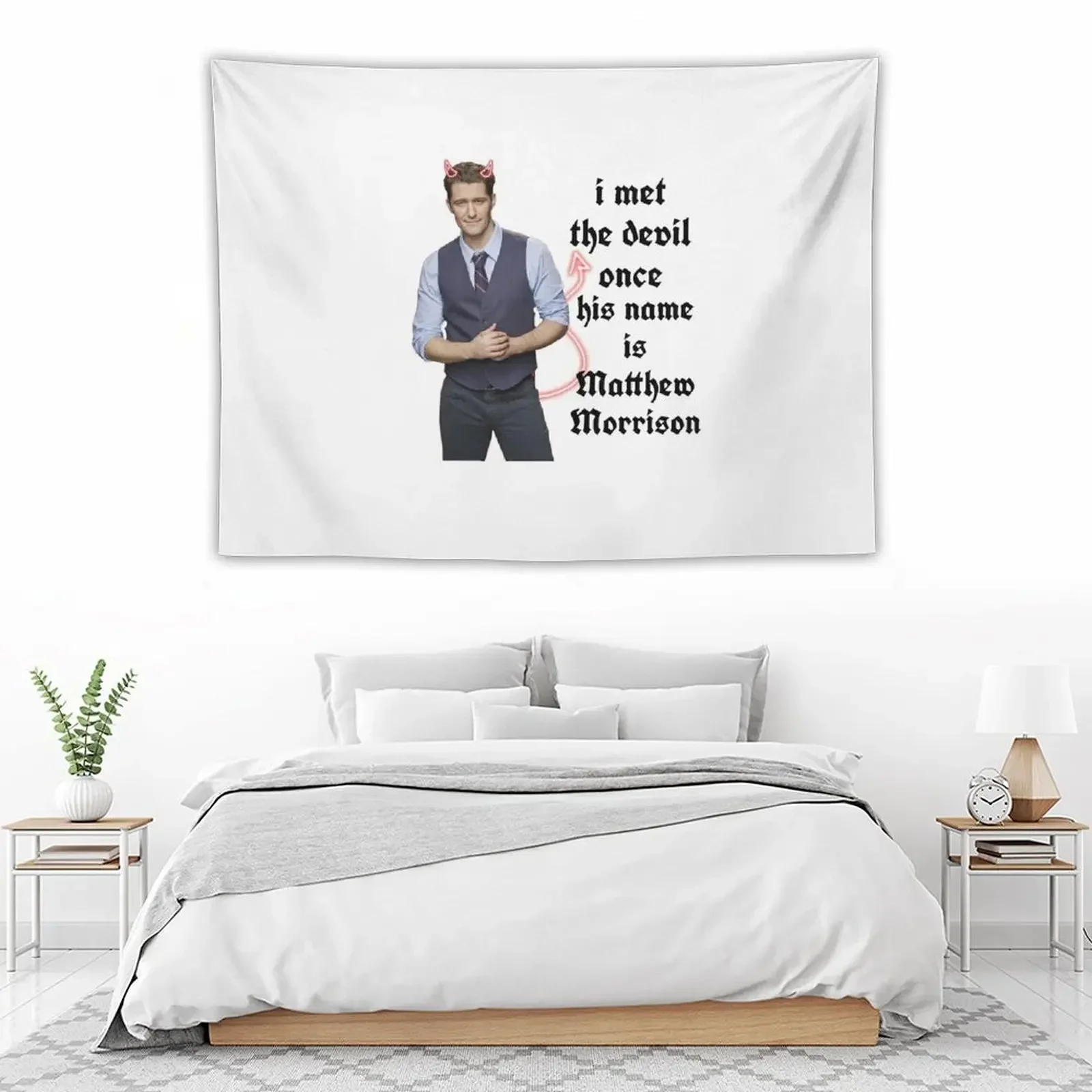 Я встретил дьявола как только его зовут Мэтью морнизон гобелен украшение для
