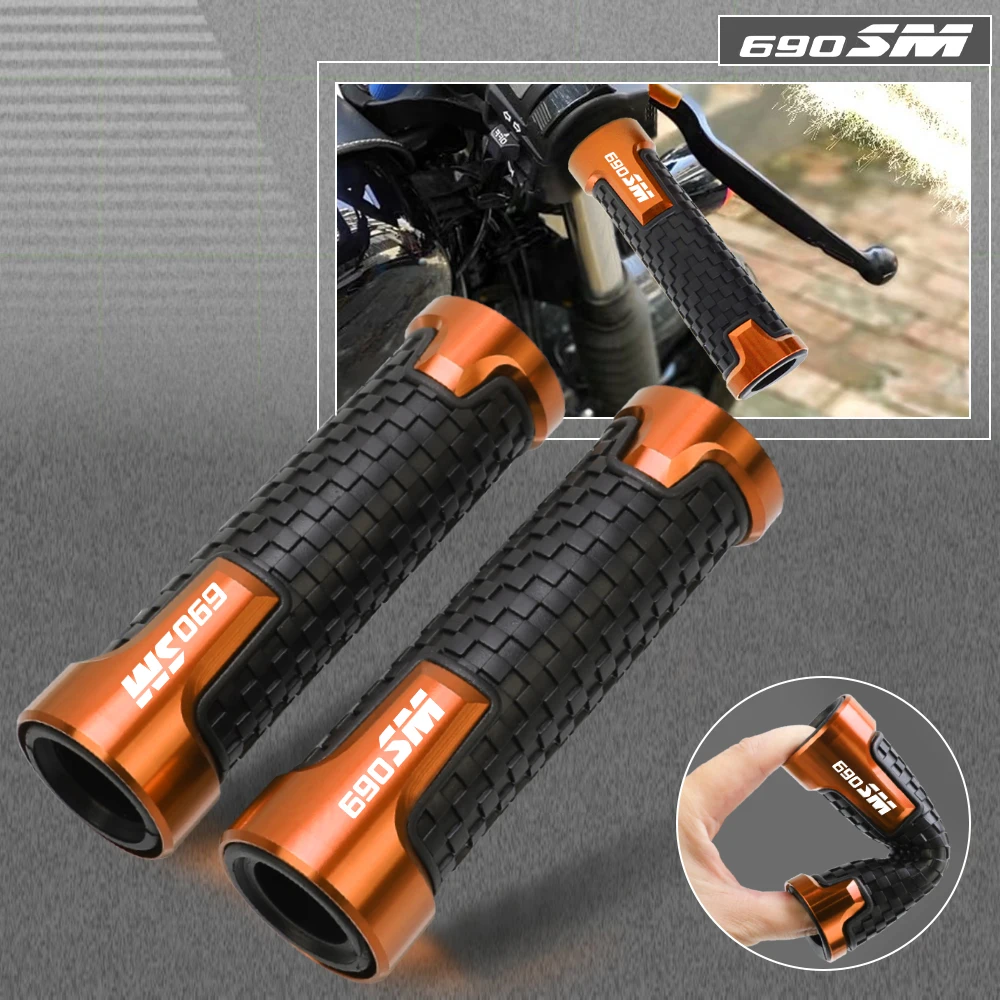 

7/8"22mm Motorcycle Anti-Slip Handle Bar Handlebar Grips For 690SM 690SMC 690SMCR 690 SM SMC SMCR 2008-2017 2016 2015 2014 2013