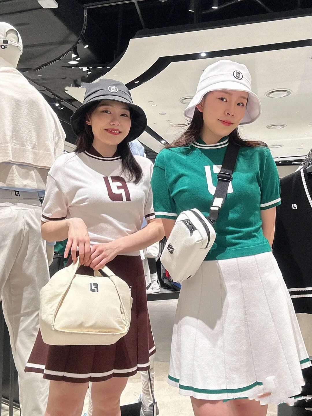 New Spring/Summer Golf Men's and Women's Crossbody Bag, Practical Storage Bag, Double Layer Design, High Quality Leather