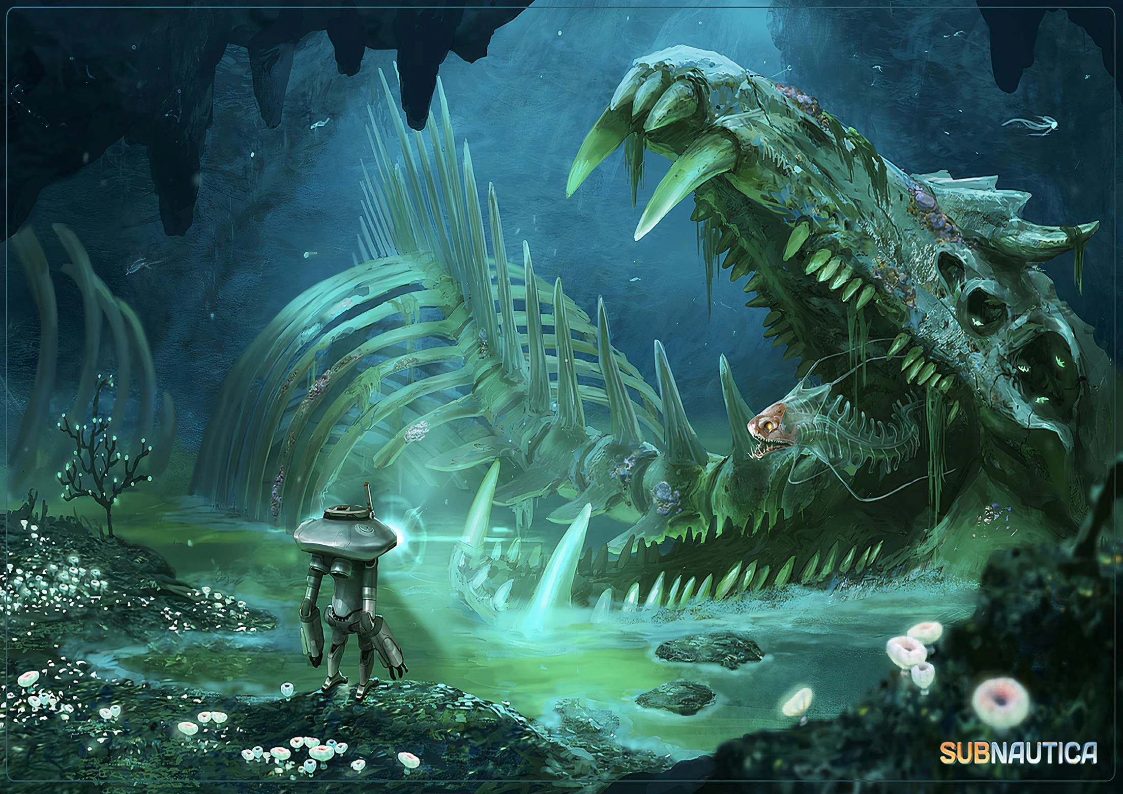

С-Subnautica Аниме Игра Печать на холсте