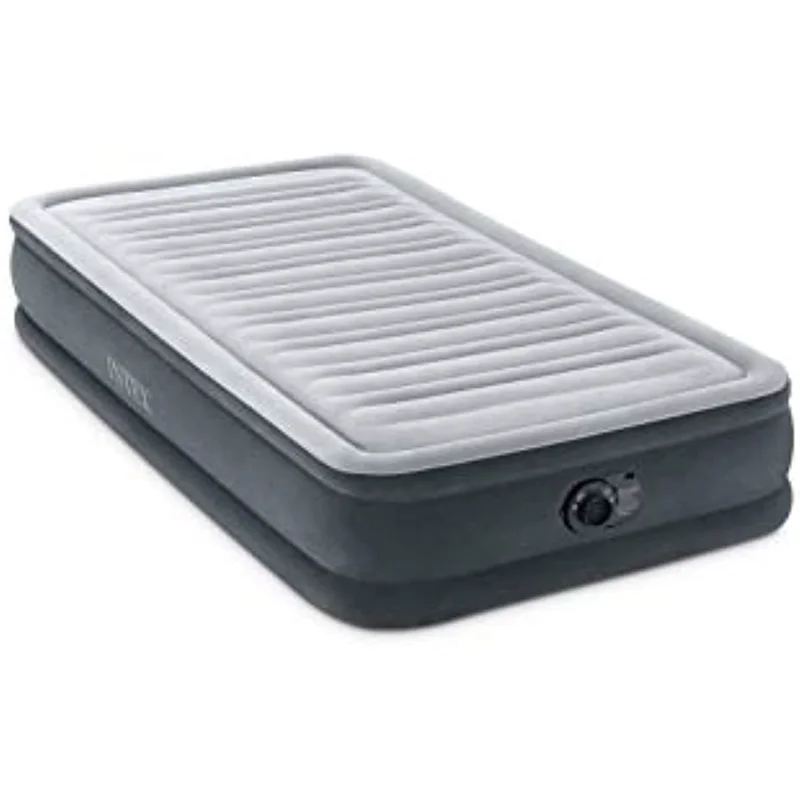 

Intex Comfort Plush Mid Rise Dura-Beam Airbed with Internal Electric Pump, Bed Height 13", Gray, Model Number: 67765ED