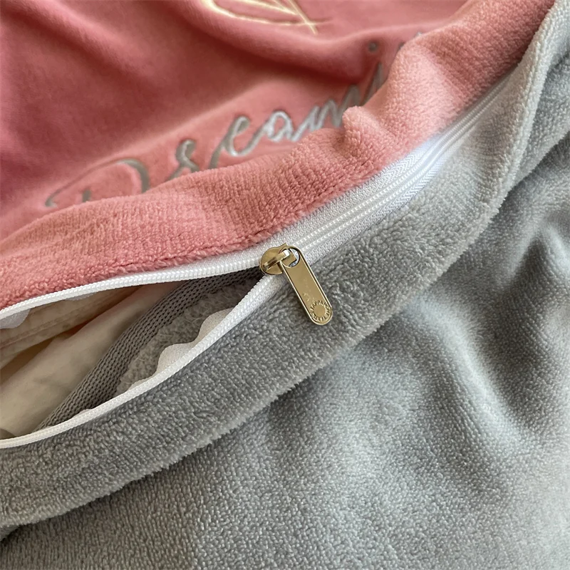 WOSTAR зимний теплый фланелевый пододеяльник бархатный флисовый однотонный с