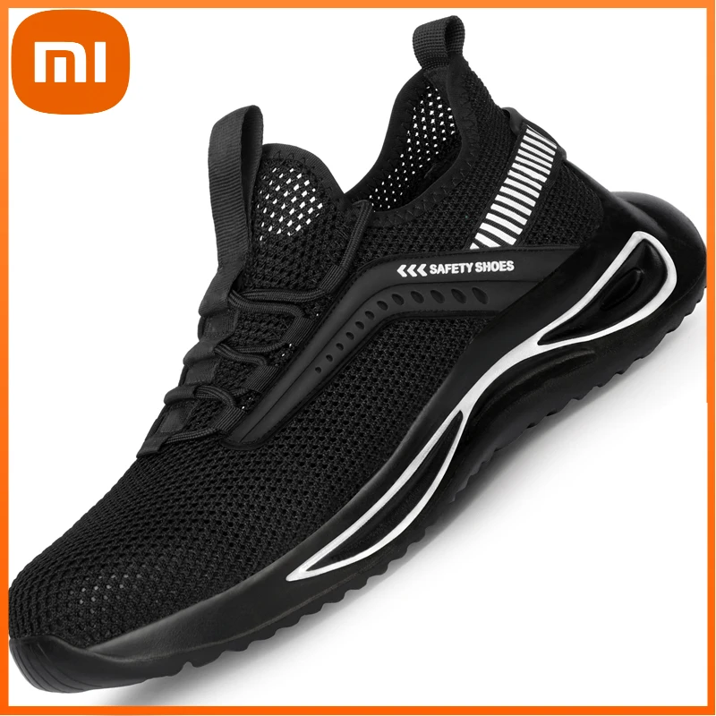 

Xiaomi Breathable Men Work Safety Shoes Fashion Work Sneakers Men Puncture-Proof Indestructible Work Shoes Safety Boots
