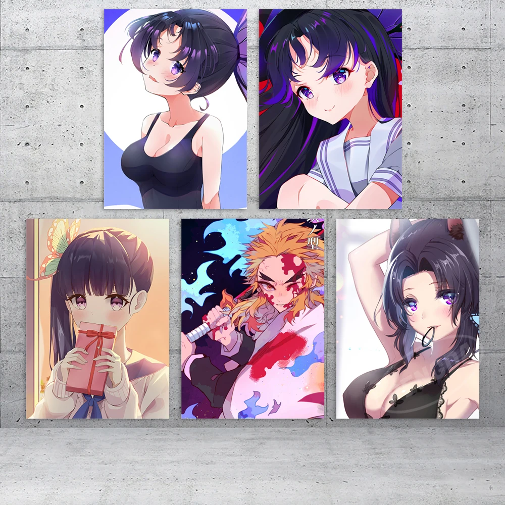 

Canvas Print Demon Slayer Picture Tsuyuri Kanawo Wall Art Anime Paintings Home Decor Rengoku Kyoujurou Poster For Living Room