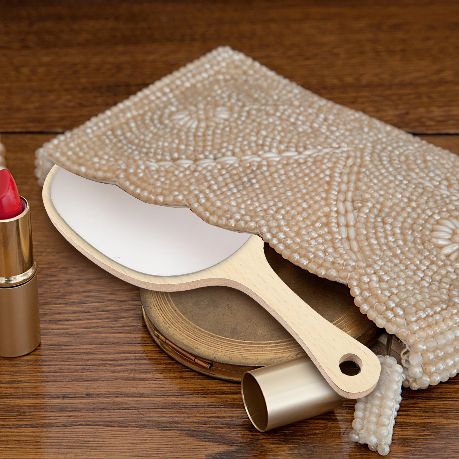 Ручное зеркало для женщин туалетный столик комод лупа ванной комнаты