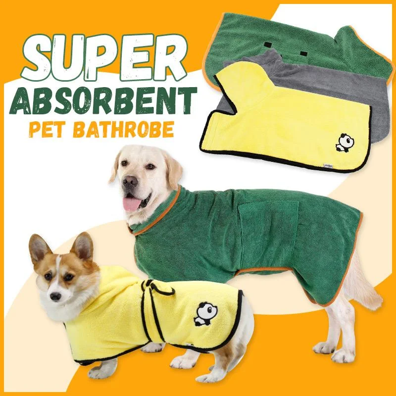 

Халат-полотенце для собак, впитывающее мягкое быстросохнущее банное полотенце для больших, средних и маленьких собак