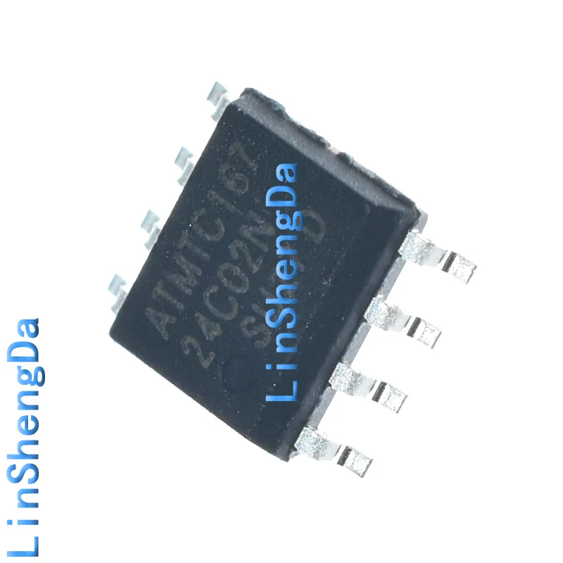 Новый 24C02 AT24C02N SOP8 AT24C02BN-SH-T память/последовательный порт EEPROM
