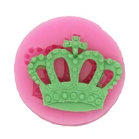 crown silicone molds candy polymer clay chocolate wedding party baking cupcake topper fondant cake turn sugar decorating tools