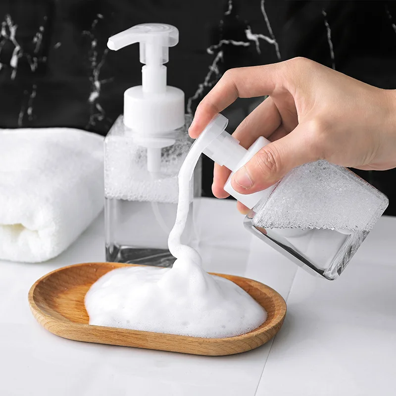 

3 Pcs 250/400ml Soap Foaming Pump Bottle Plastic Mini Refillable Shampoo Body Wash Lotion Dispenser Empty Travel Cosmetic Bottle