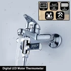 Цифровой светодиодный дисплей, датчик температуры, измеритель температуры воды, умный душевой кран для кухни, ванной комнаты
